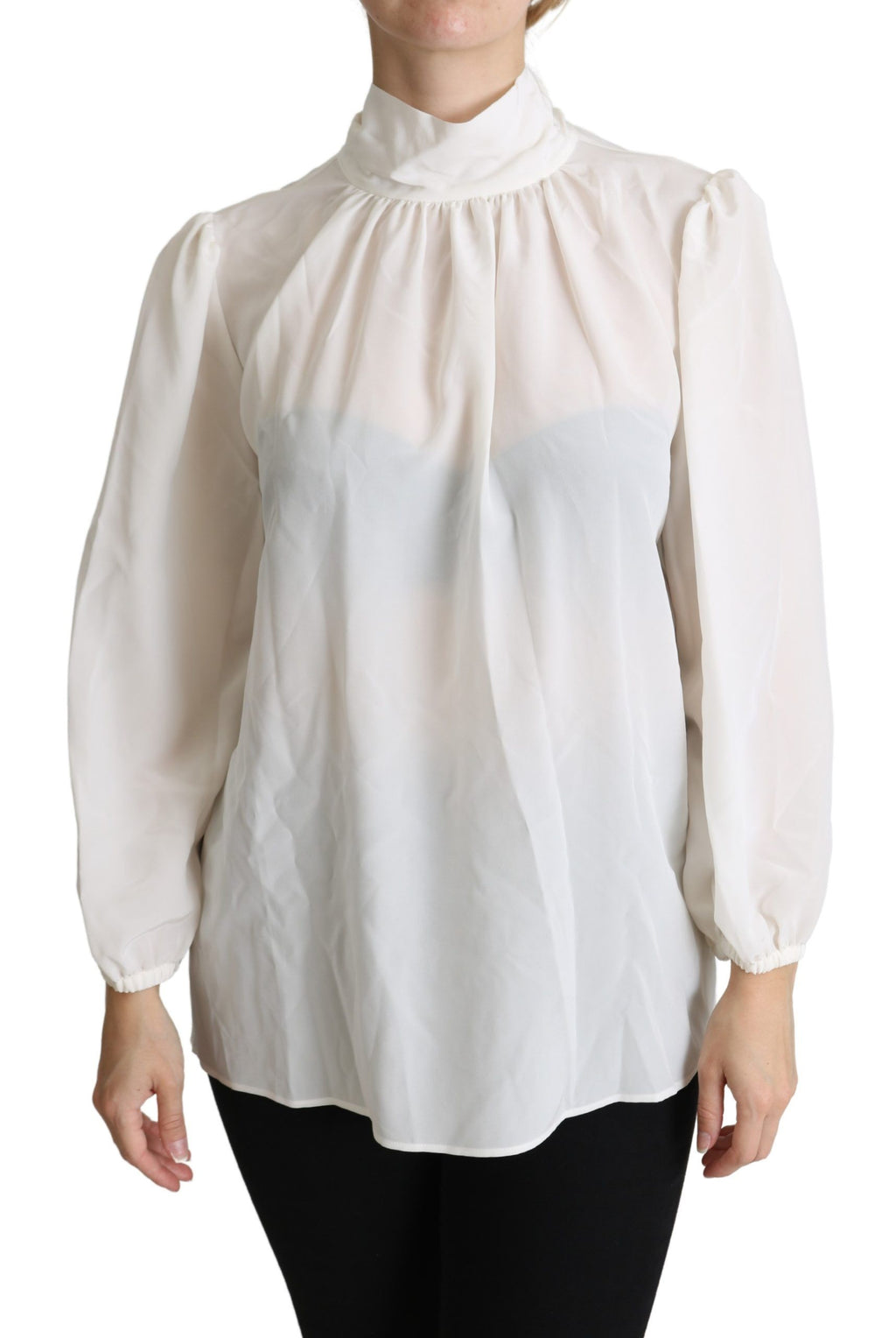 Dolce & Gabbana White Long Sleeve T-Shirt for Women