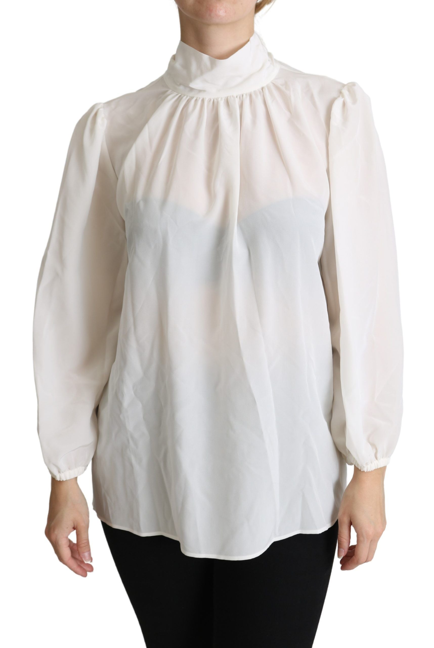 Dolce & Gabbana White Long Sleeve T-Shirt for Women