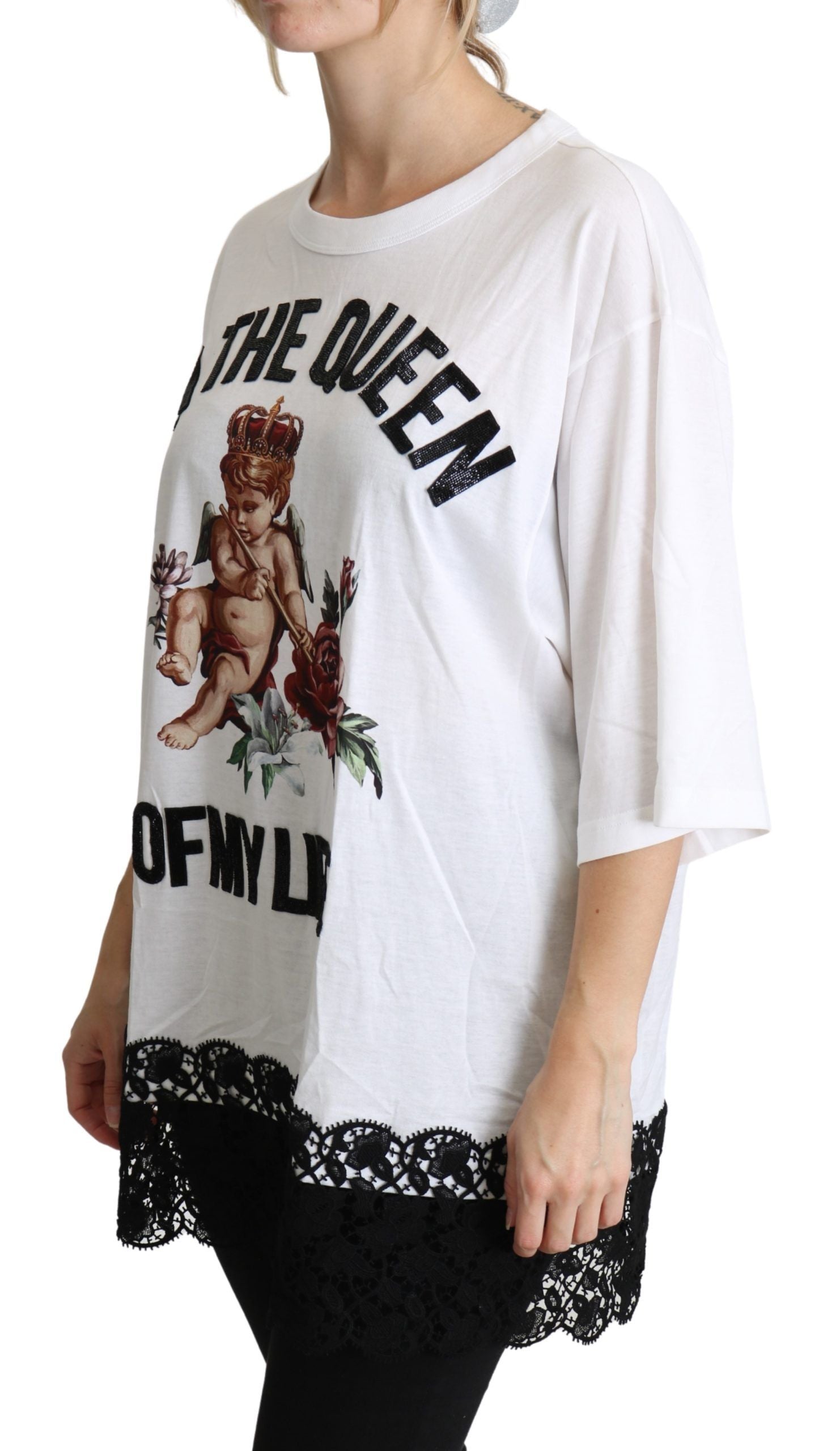 Dolce & Gabbana White T-Shirt for Women detail view