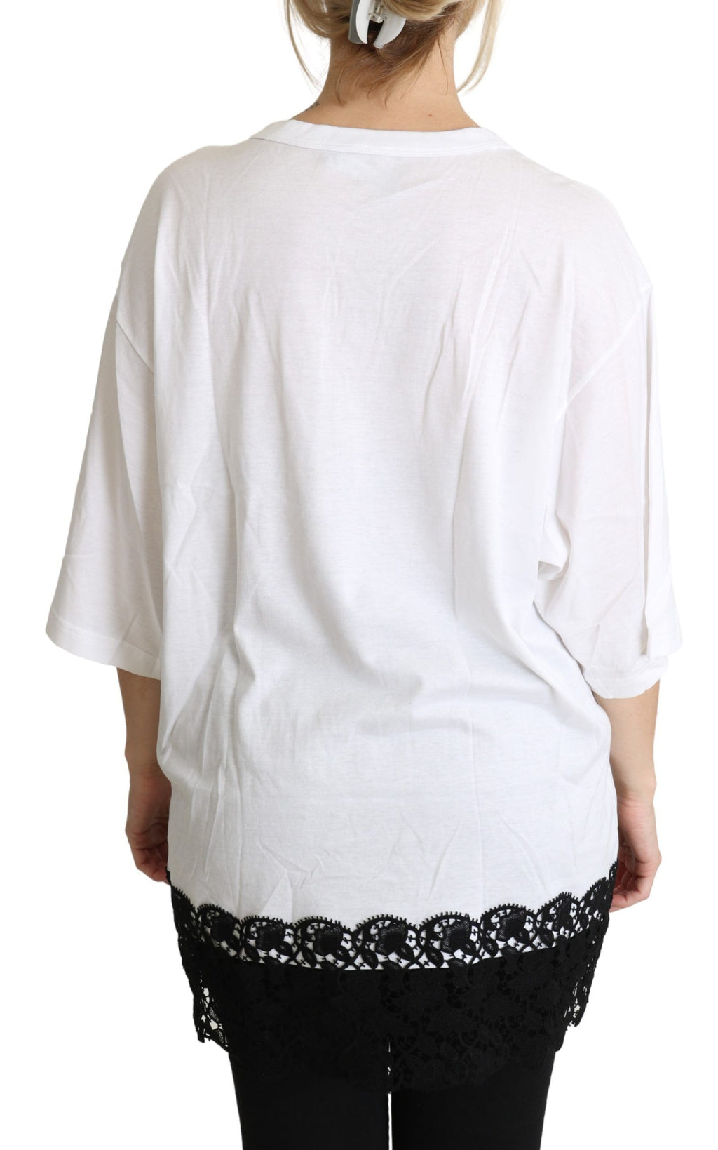 Dolce & Gabbana White T-Shirt for Women side view