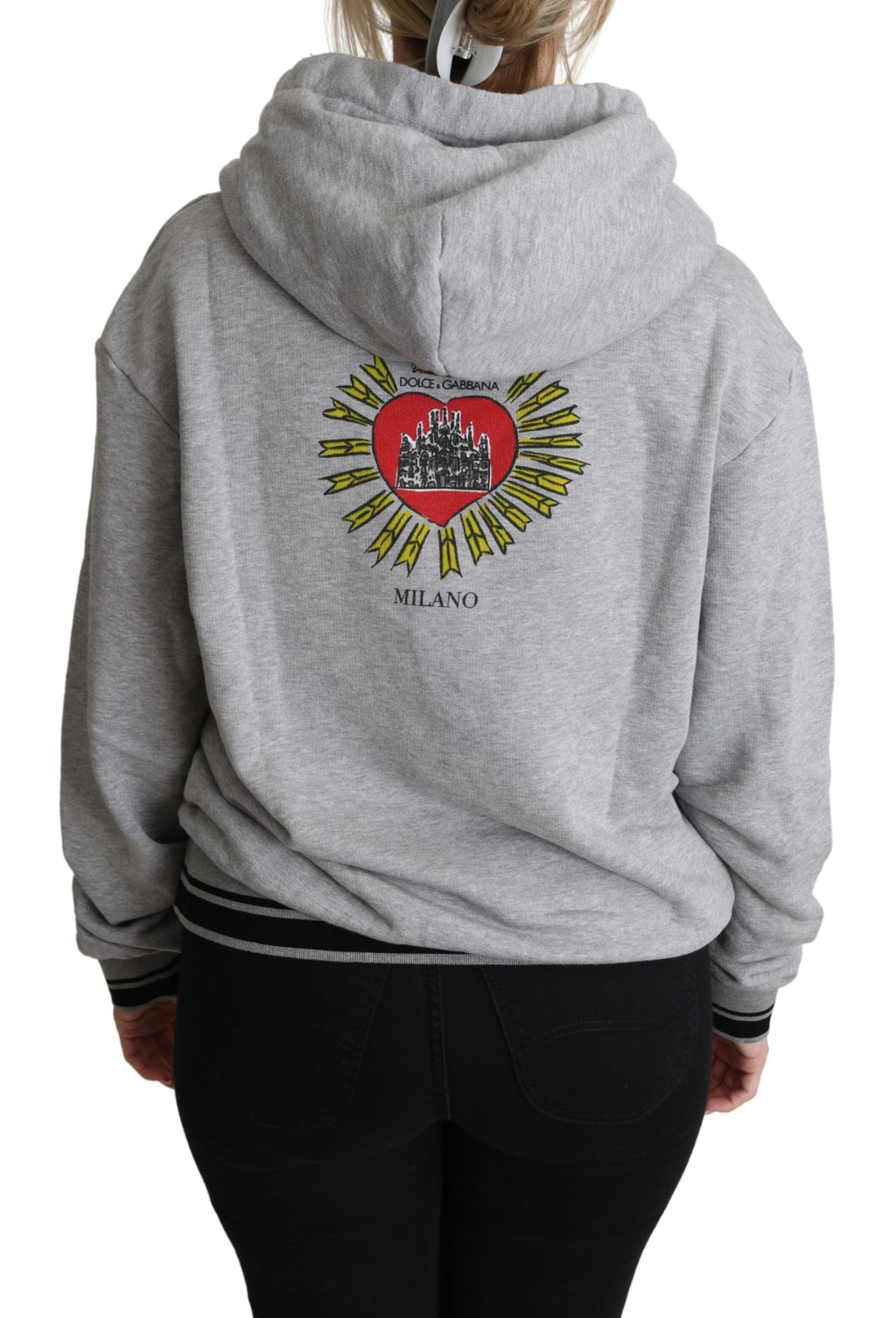 Dolce & Gabbana Grey Hoodie for Women detail view