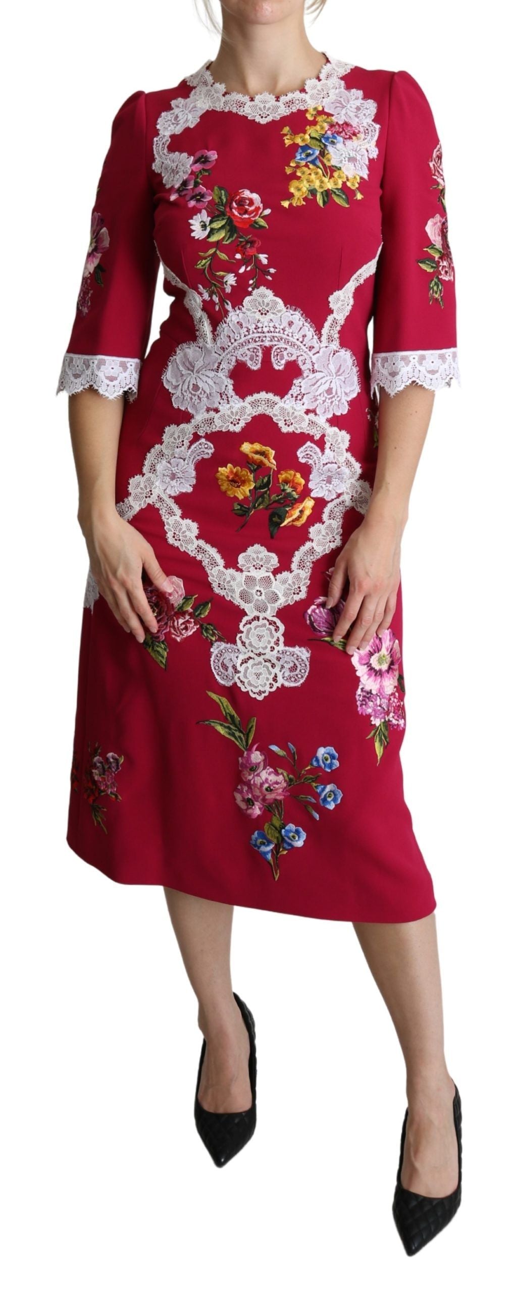 Dolce & Gabbana Red Midi Dress for Women