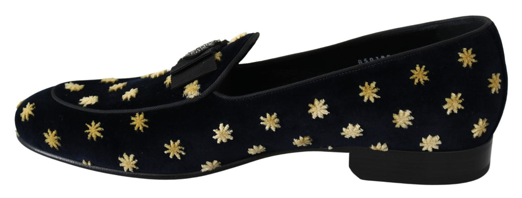 Dolce & Gabbana Black Slip On Loafers for Men detail view