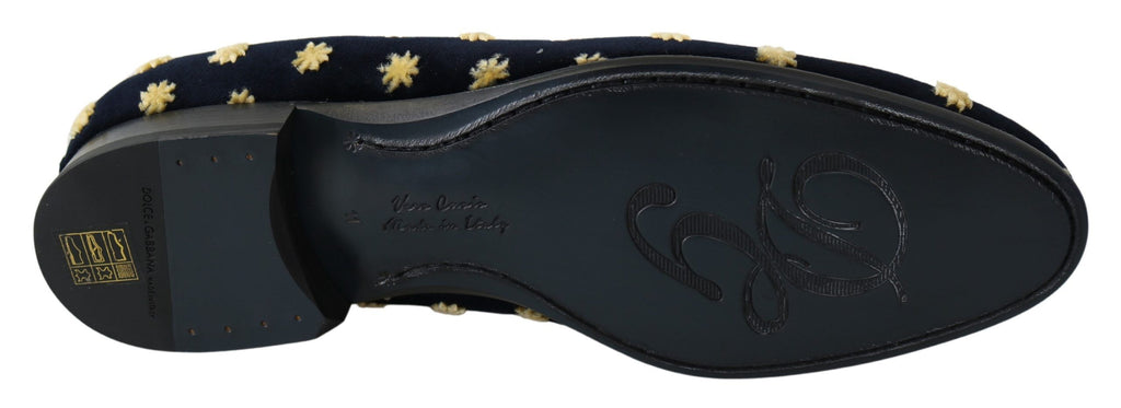 Dolce & Gabbana Black Slip On Loafers for Men side view