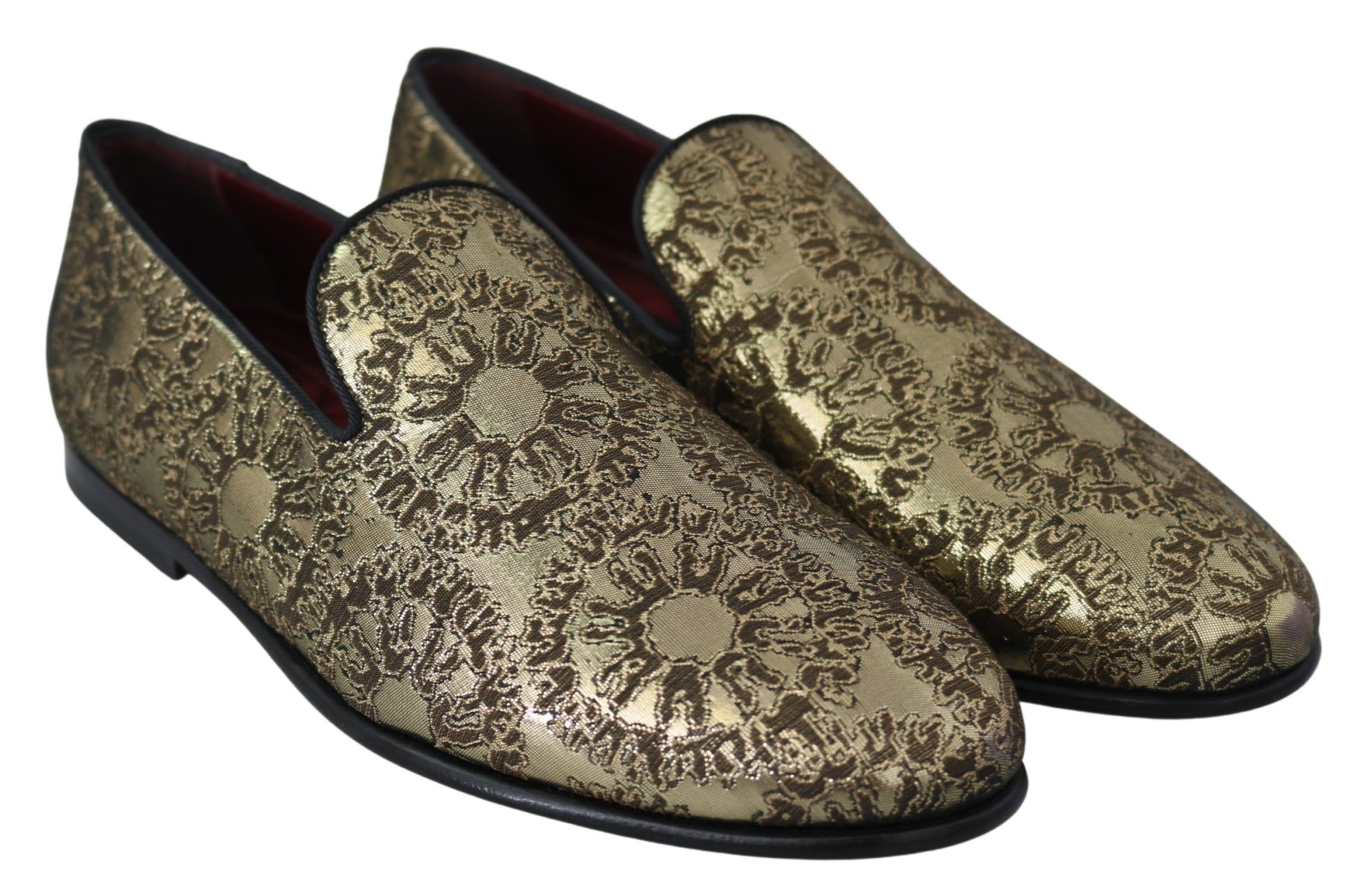 Dolce & Gabbana Gold Slip On Loafers for Men additional view