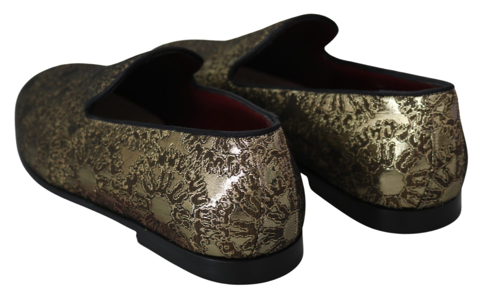 Dolce & Gabbana Gold Slip On Loafers for Men additional view