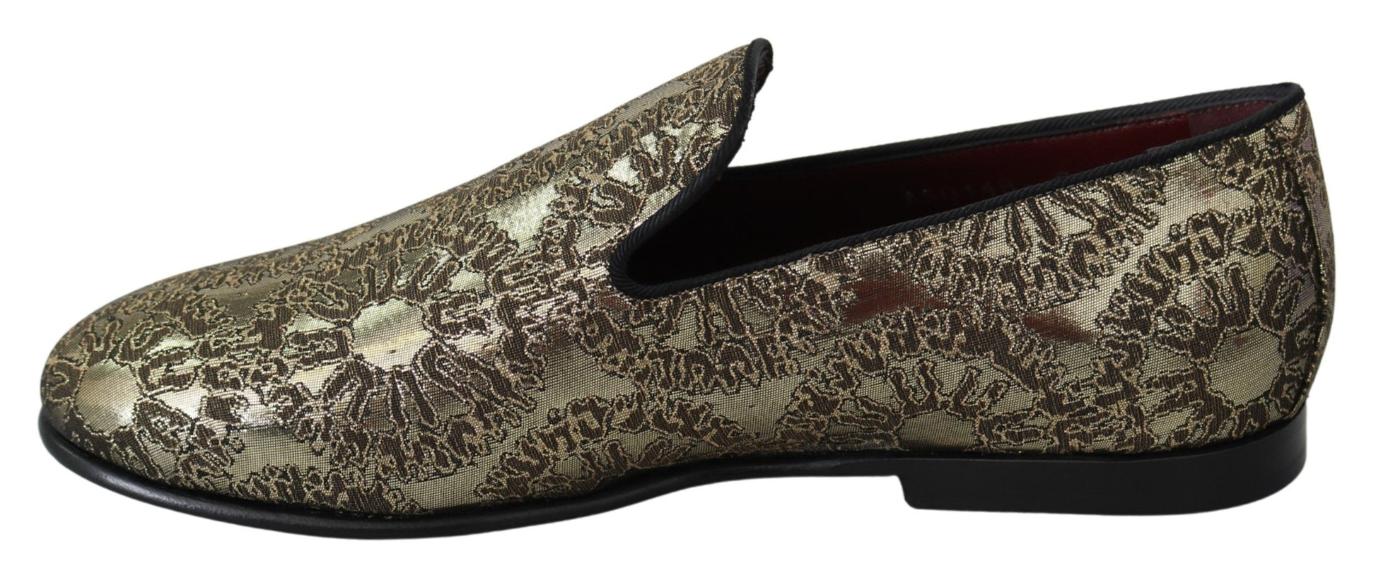 Dolce & Gabbana Gold Slip On Loafers for Men additional view