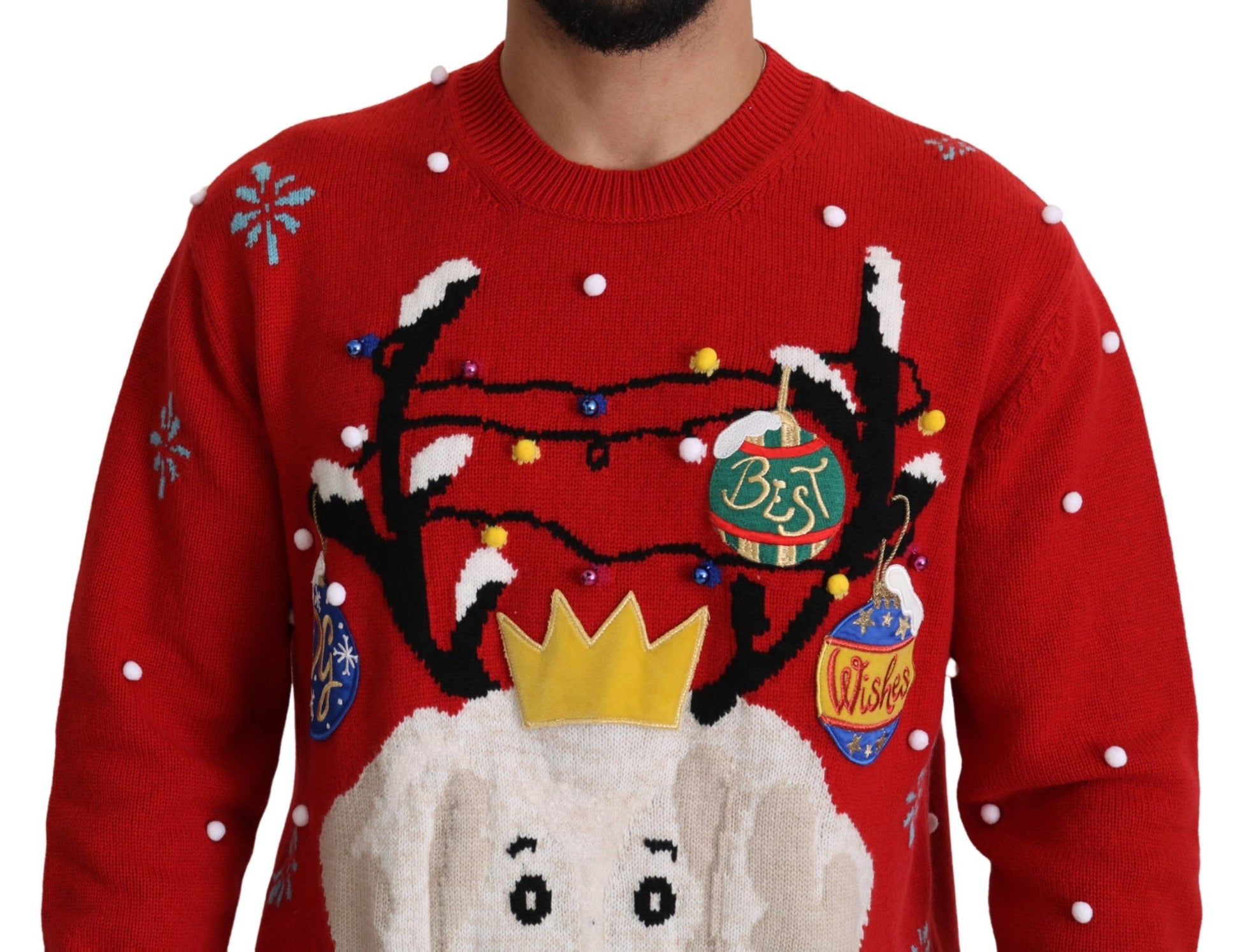 Dolce & Gabbana Red Cashmere for Men detail view