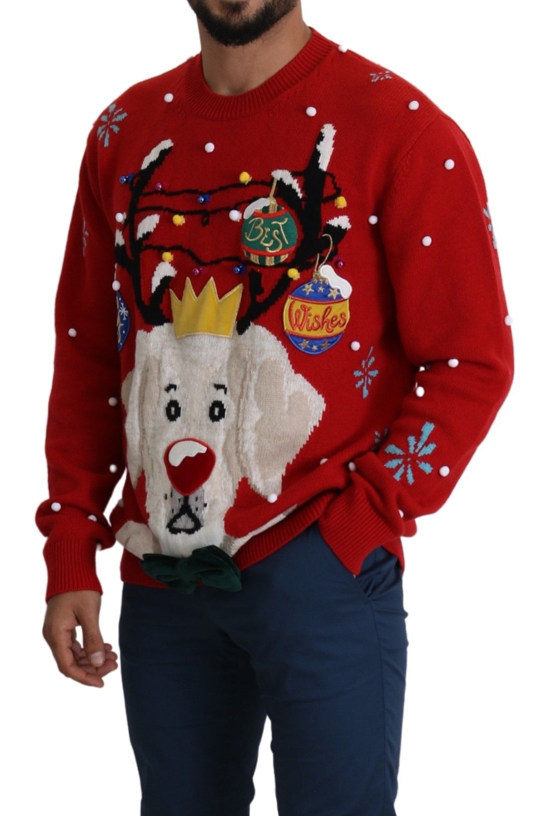 Dolce & Gabbana Red Cashmere for Men side view