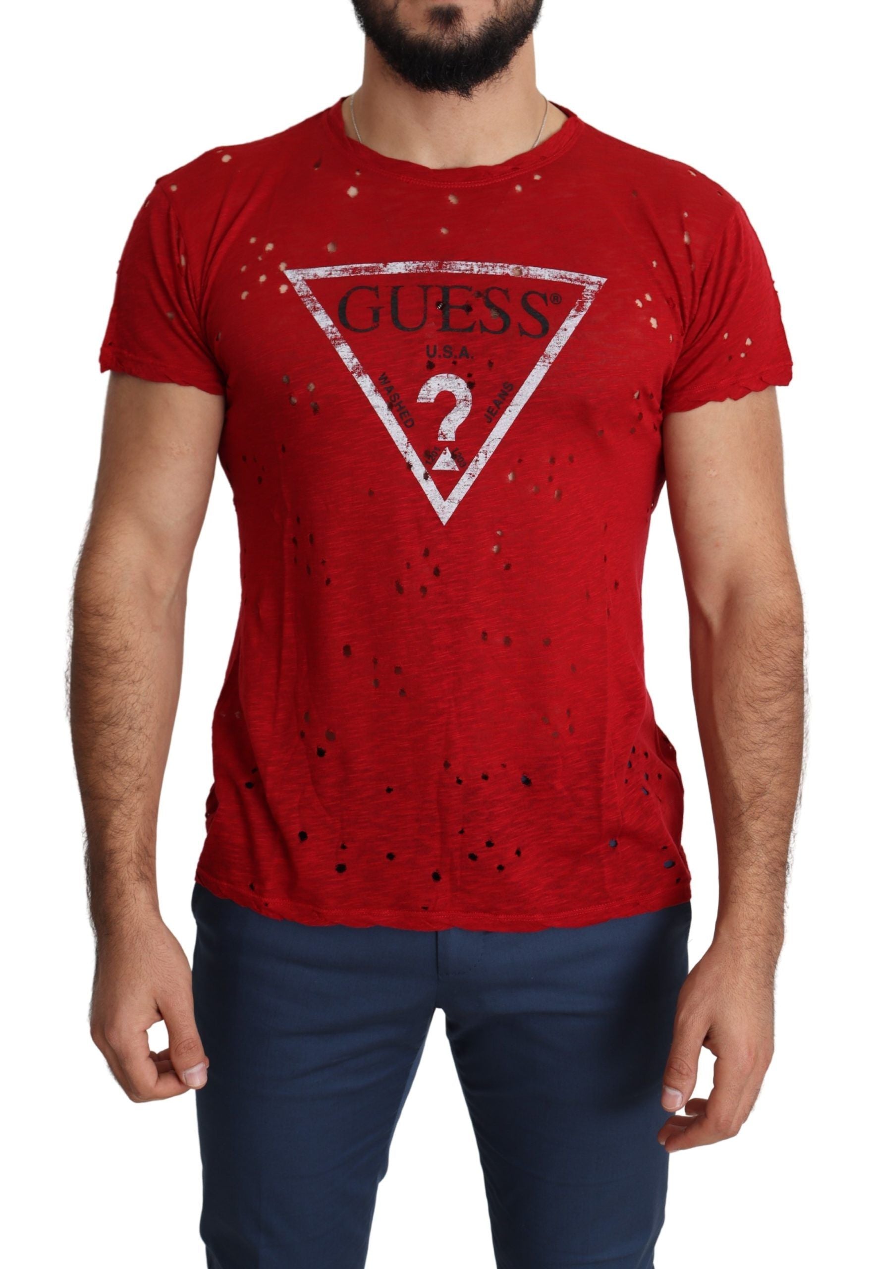 Guess Red T-Shirt for Men