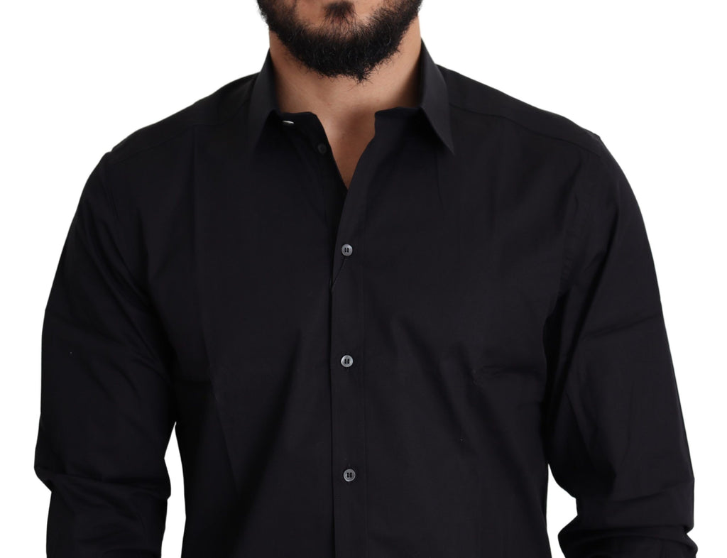 Dolce & Gabbana Black Dress Shirt for Men side view