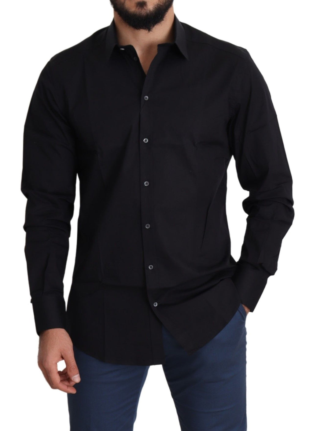 Dolce & Gabbana Black Dress Shirt for Men additional view
