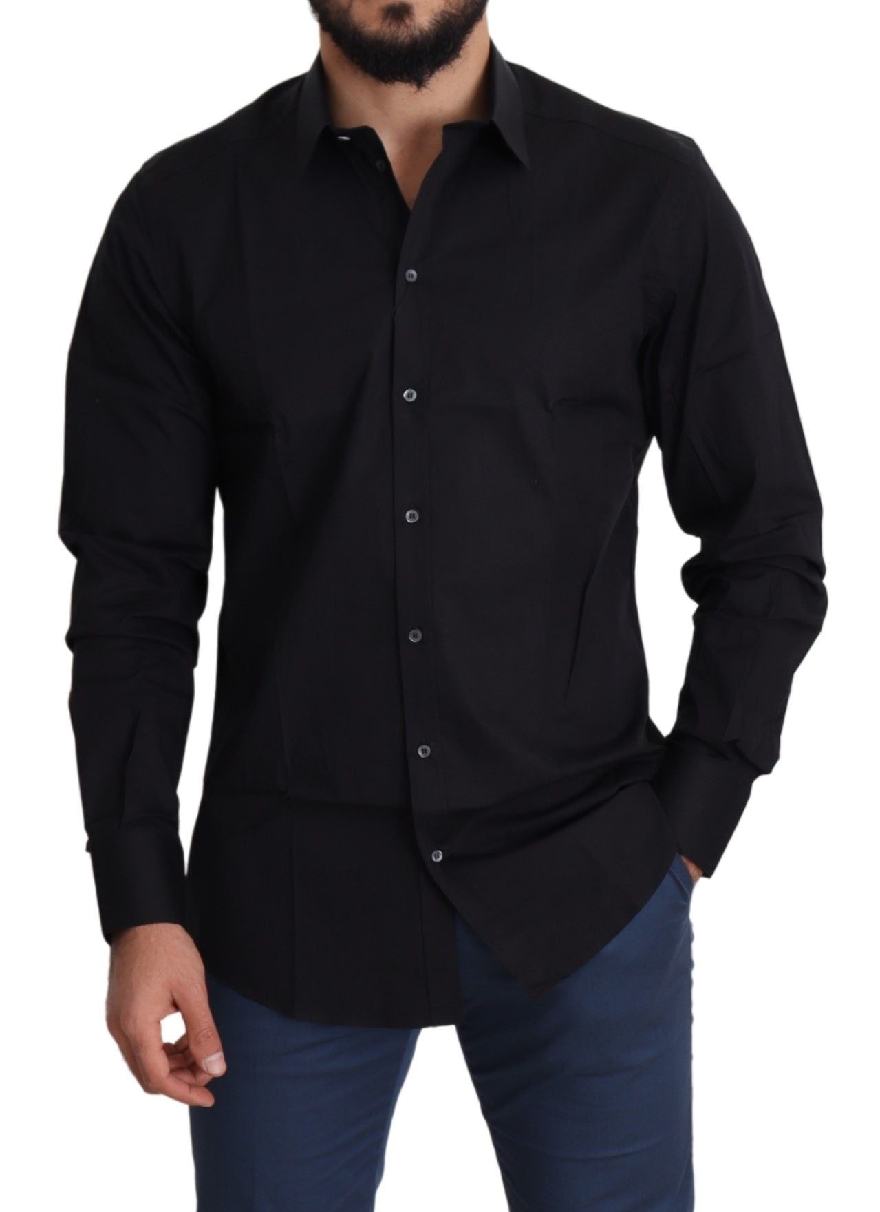 Dolce & Gabbana Black Dress Shirt for Men additional view