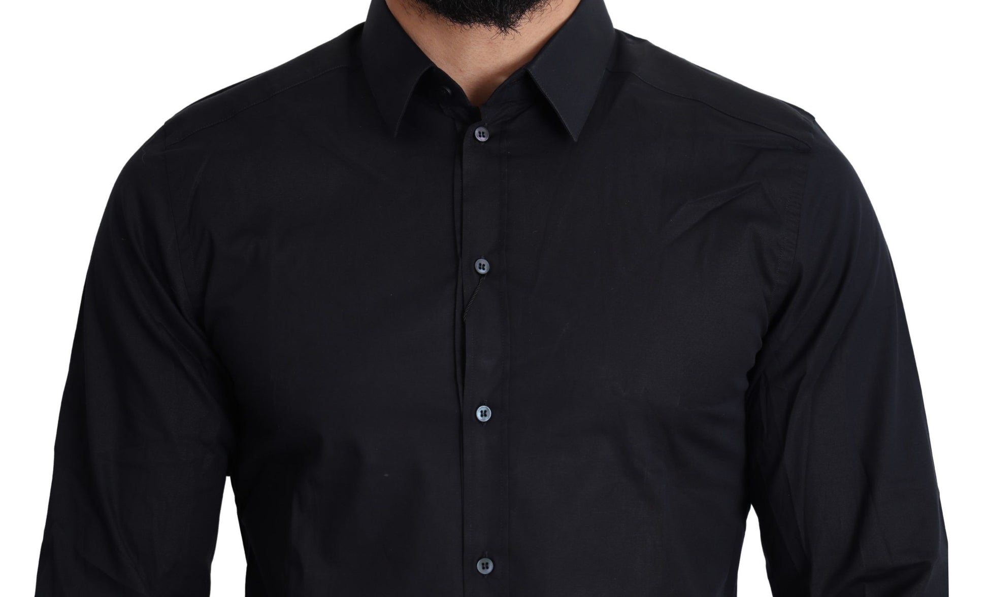 Dolce & Gabbana Black Dress Shirt for Men detail view