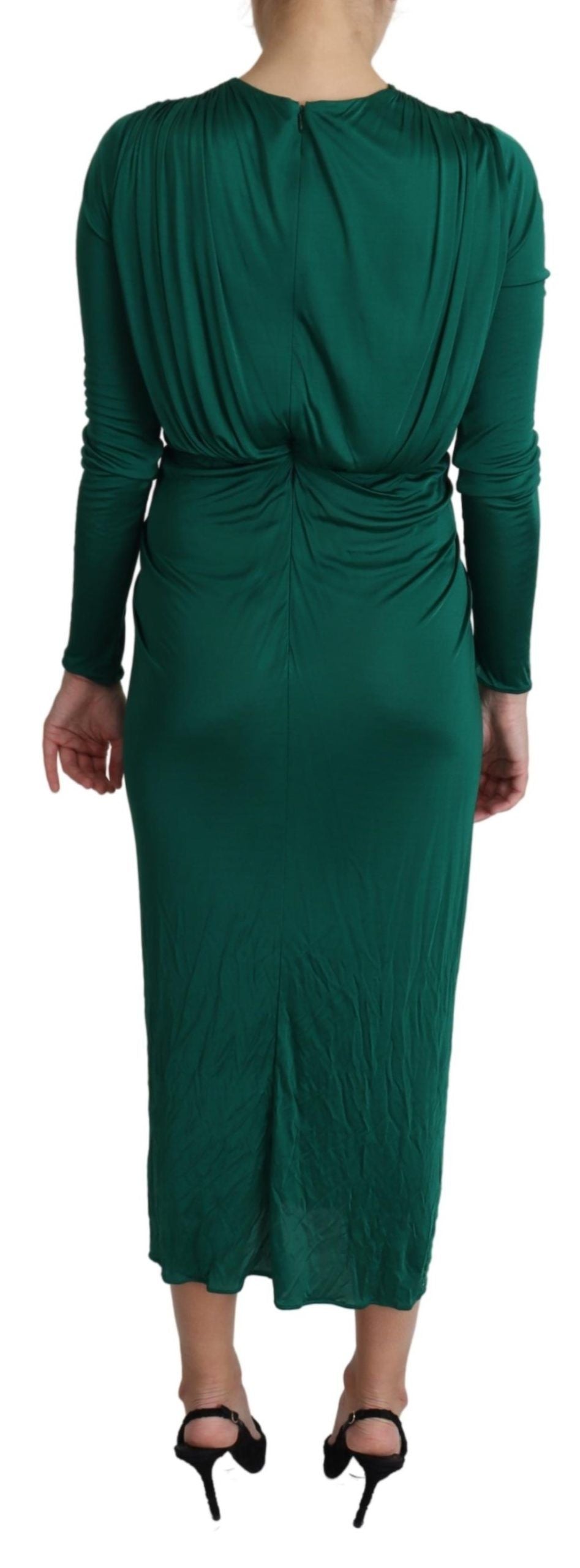 Dolce & Gabbana Green Long Dress for Women alternate view