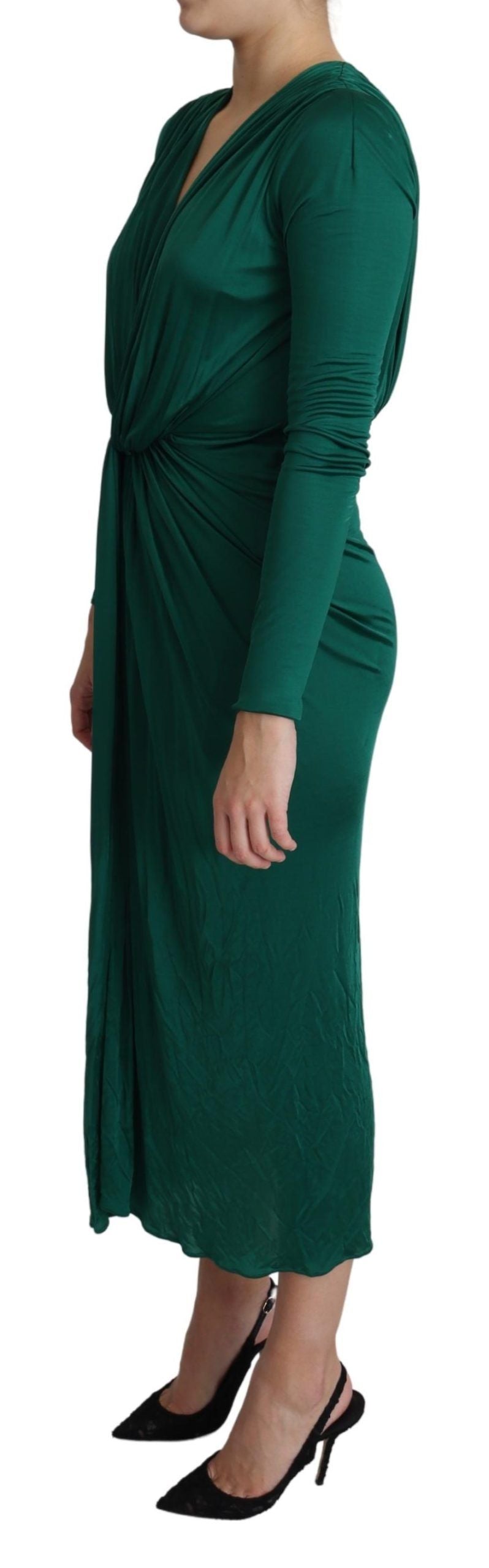 Dolce & Gabbana Green Long Dress for Women side view