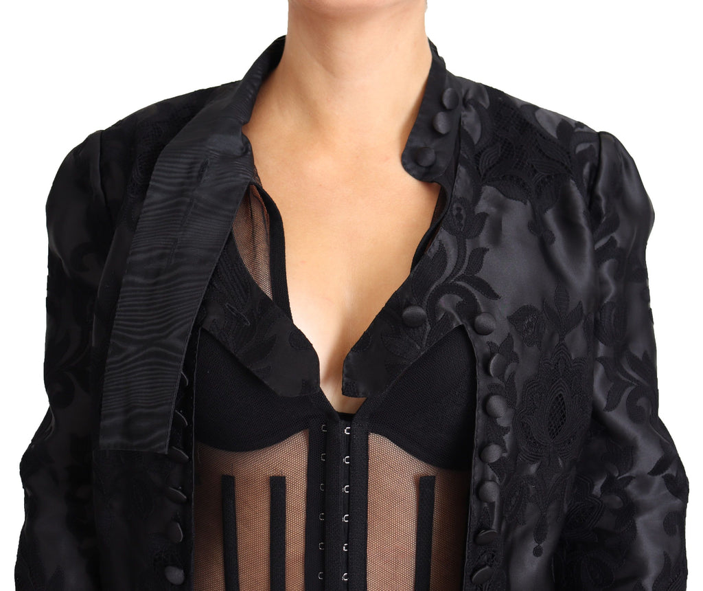 Dolce & Gabbana Black Coat for Women side view