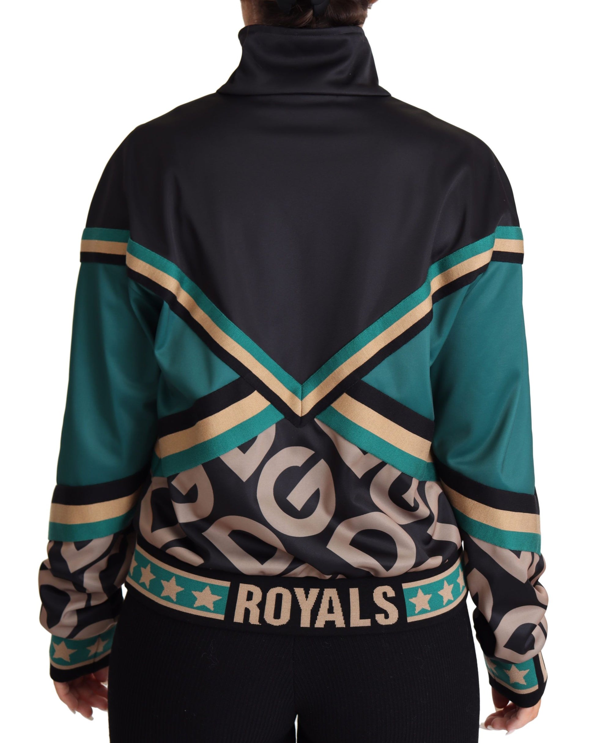 Blouson bomber Dolce & Gabbana multicolore avec logo DG Mania