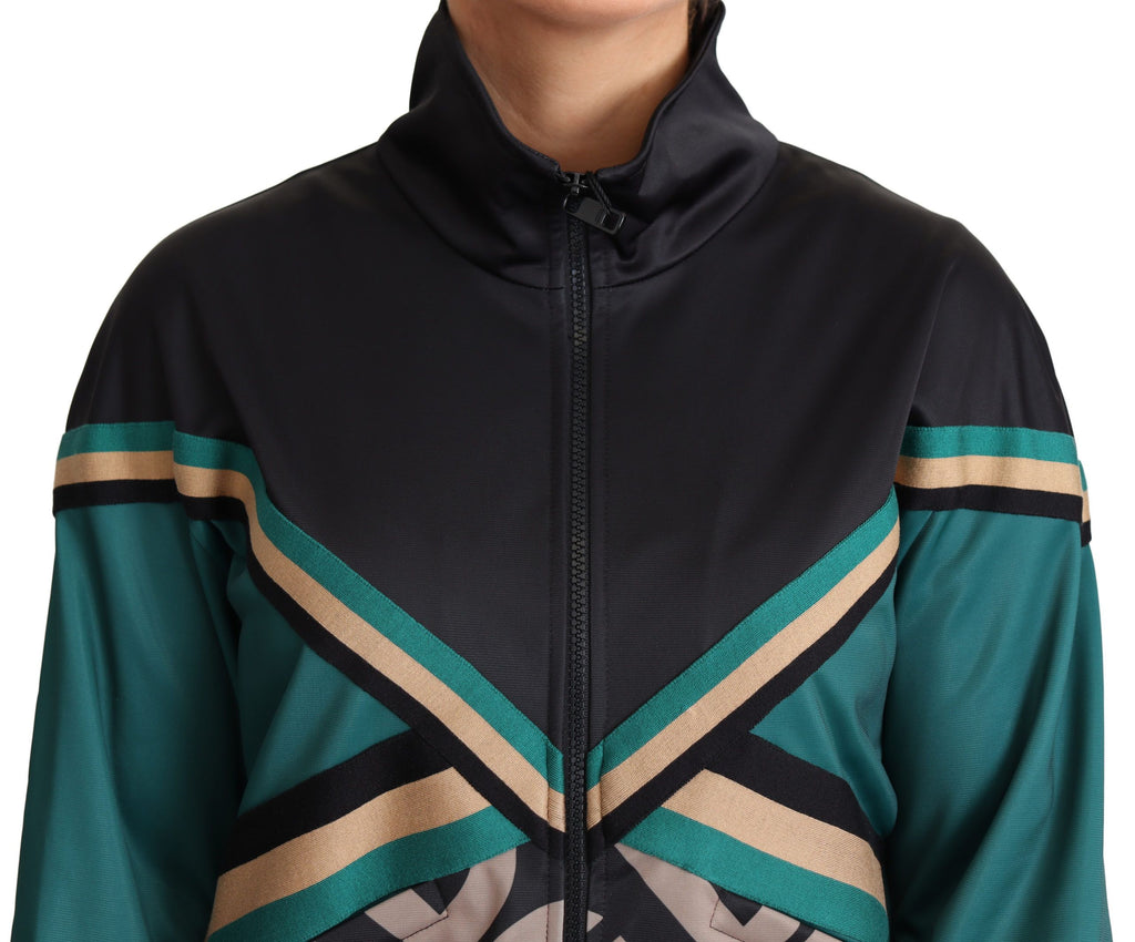 Blouson bomber Dolce & Gabbana multicolore avec logo DG Mania