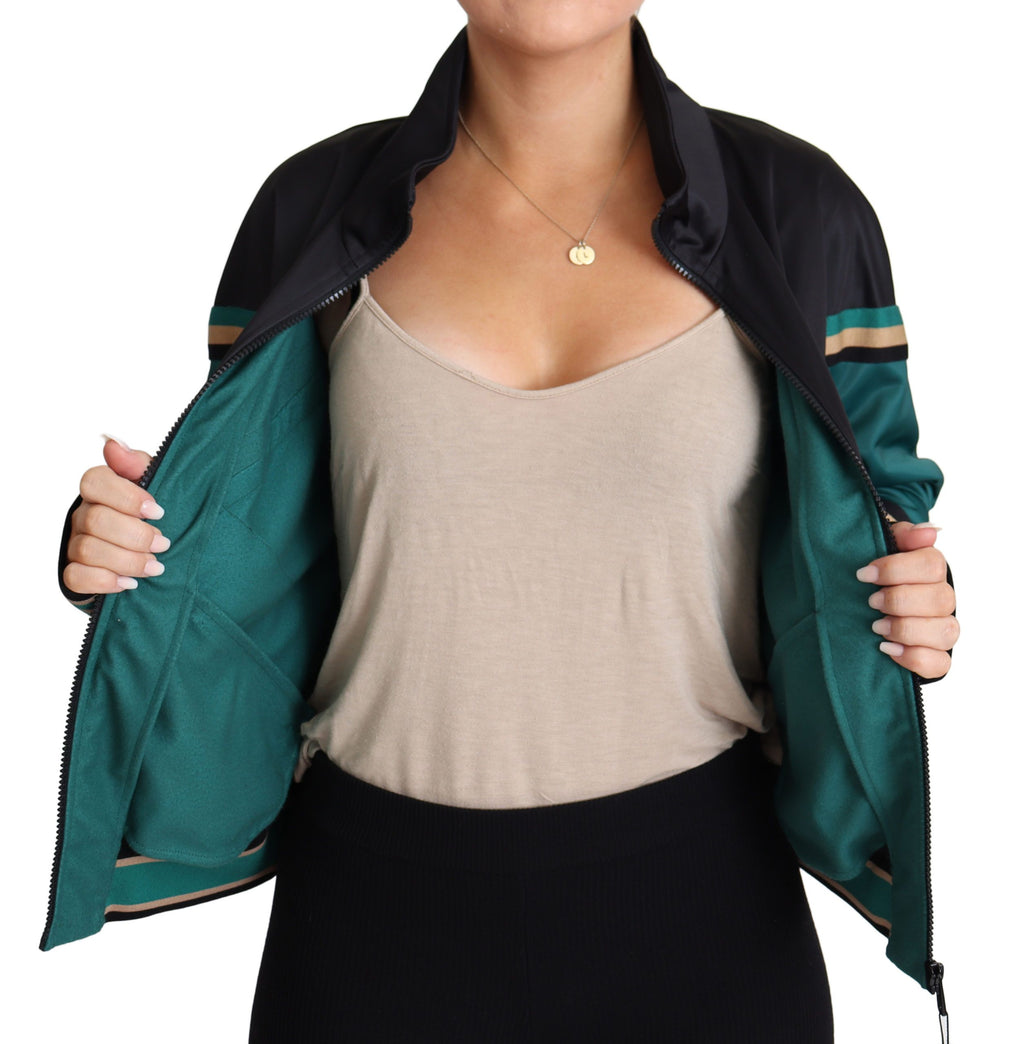 Blouson bomber Dolce & Gabbana multicolore avec logo DG Mania