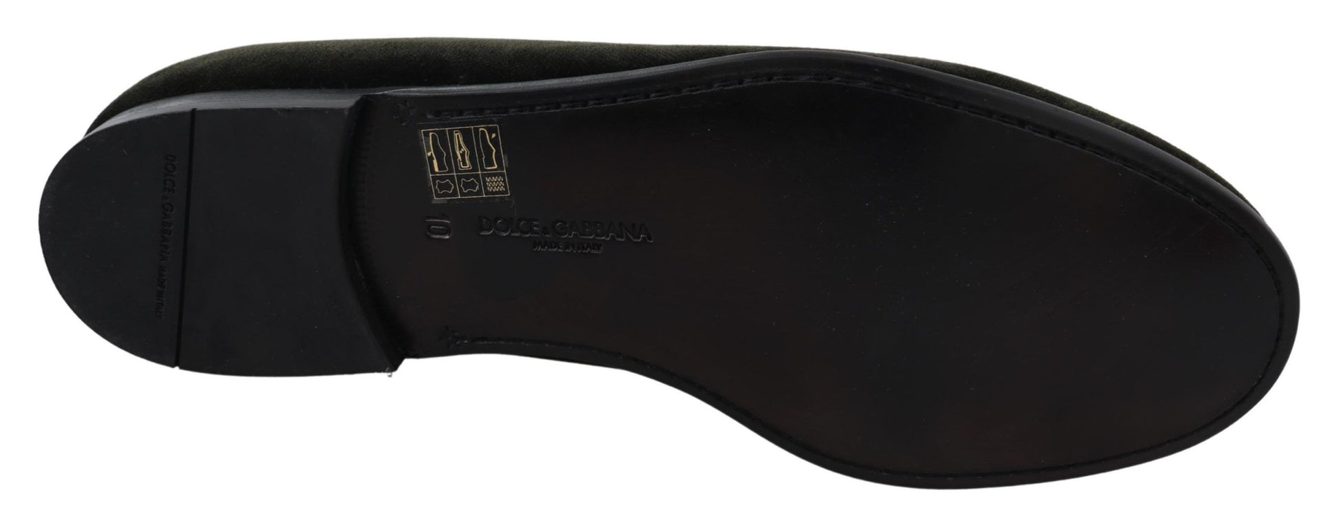 Dolce & Gabbana Green Slip On Loafers for Men alternate view