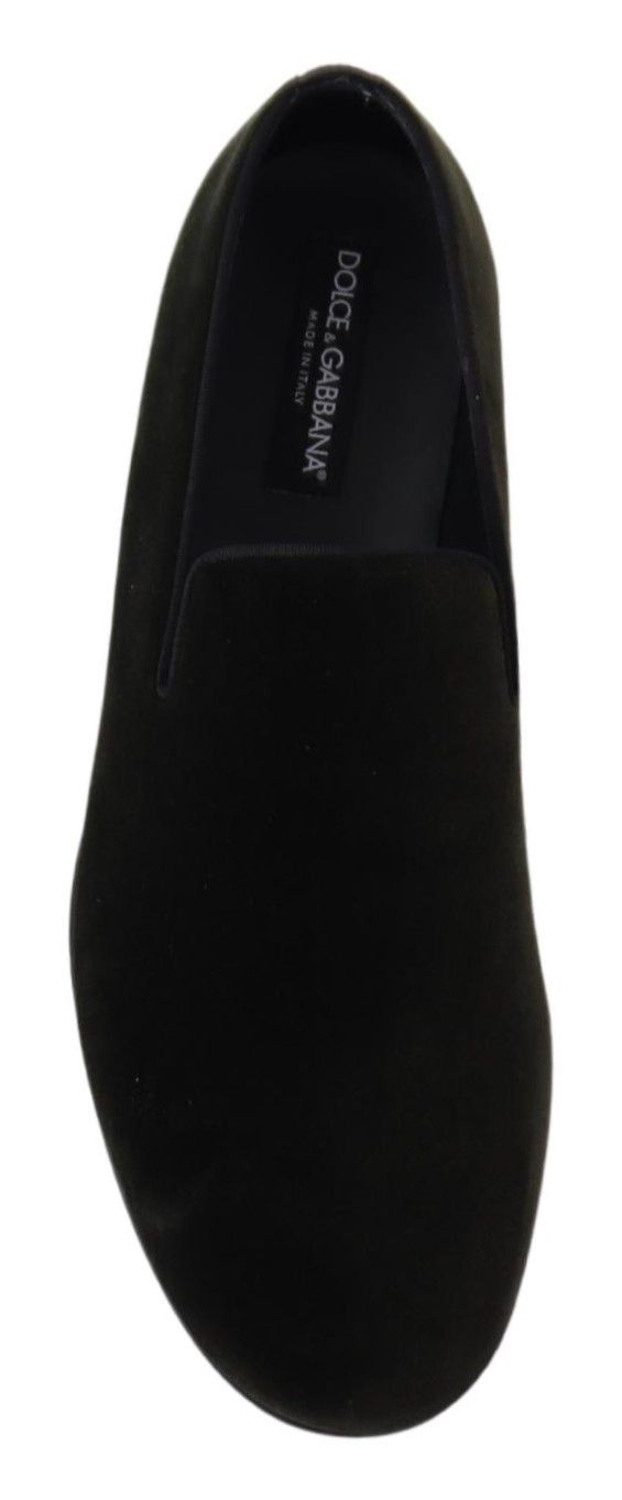 Dolce & Gabbana Green Slip On Loafers for Men detail view