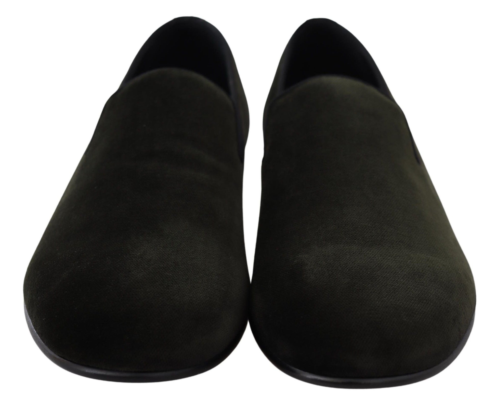 Dolce & Gabbana Green Slip On Loafers for Men side view