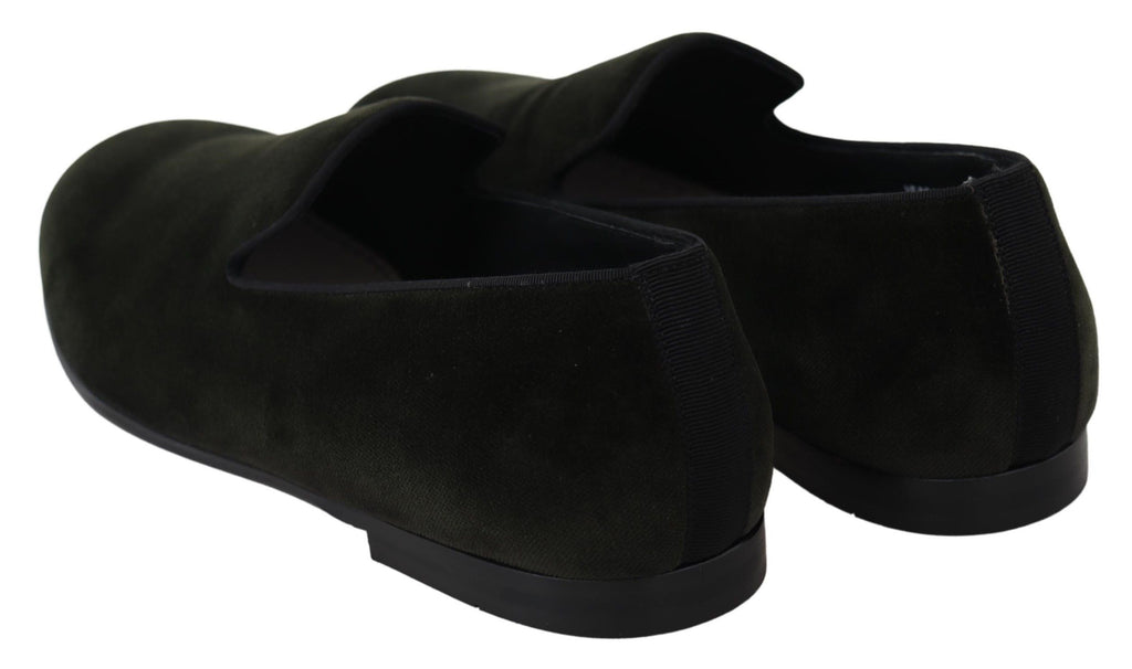 Dolce & Gabbana Green Slip On Loafers for Men additional view