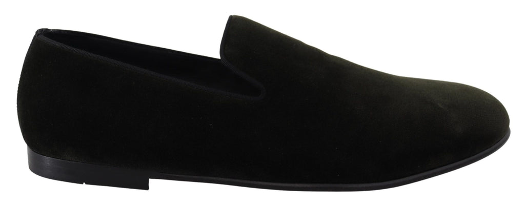 Dolce & Gabbana Green Slip On Loafers for Men