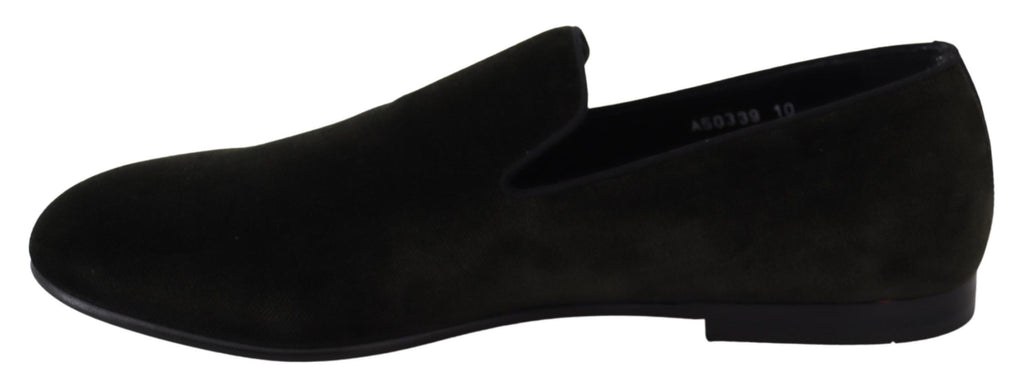 Dolce & Gabbana Green Slip On Loafers for Men additional view