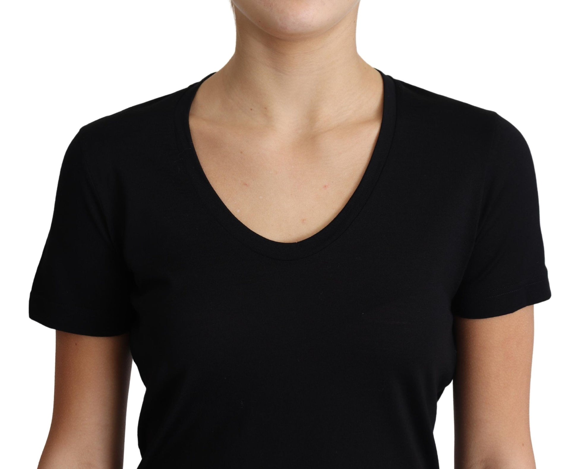 Dolce & Gabbana Black T-Shirt for Women detail view