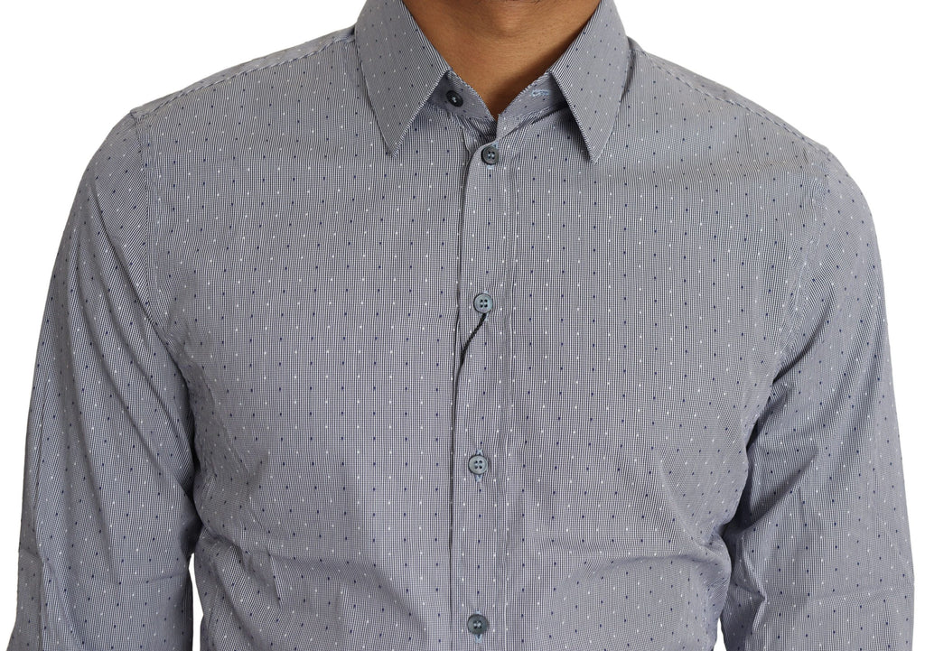 Dolce & Gabbana Grey Dress Shirt for Men detail view