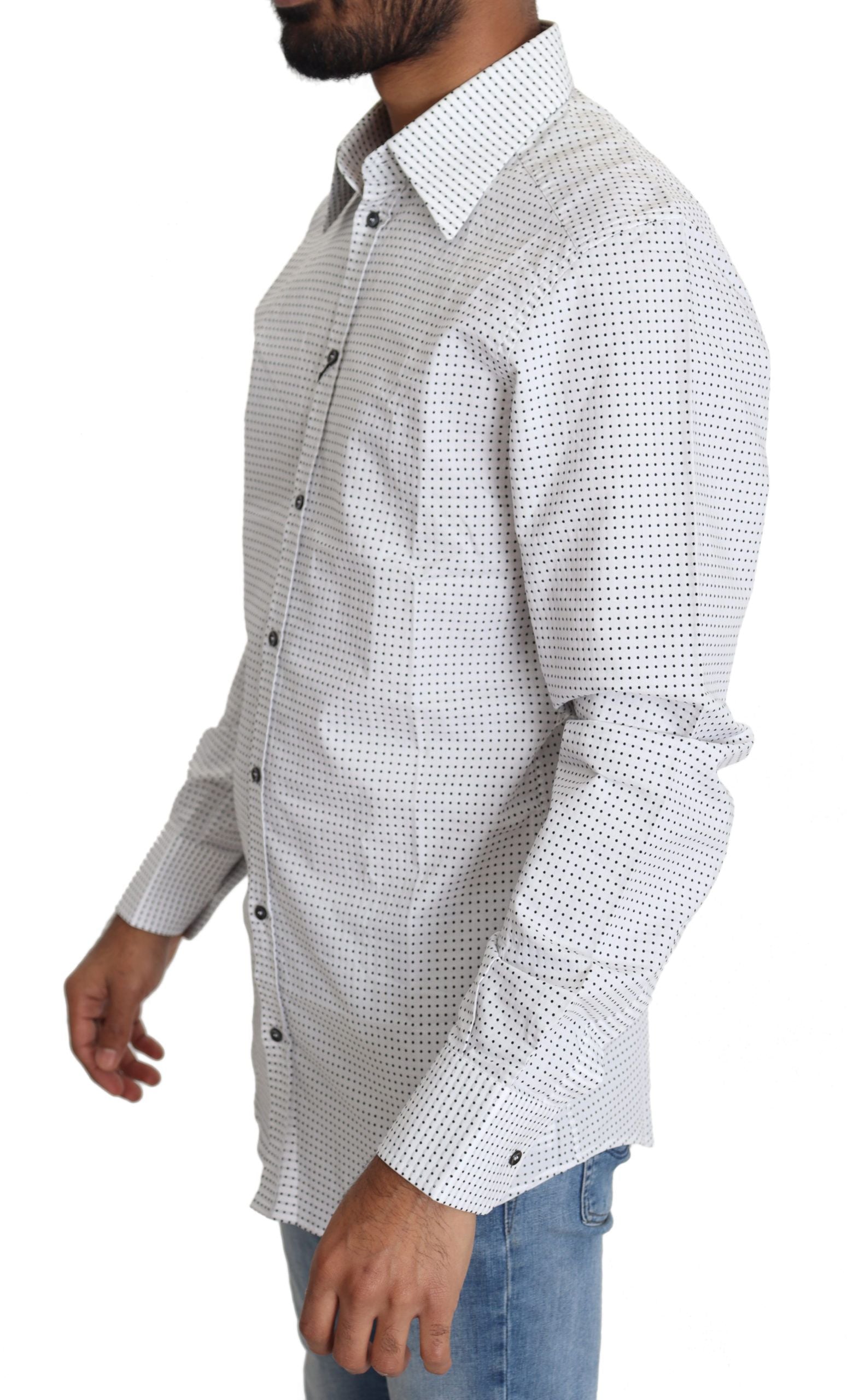 Dolce & Gabbana White Dress Shirt for Men side view