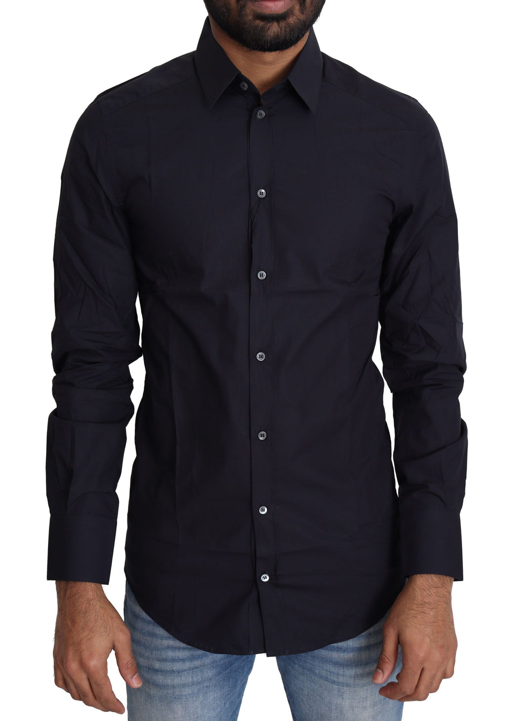 Dolce & Gabbana Black Dress Shirt for Men