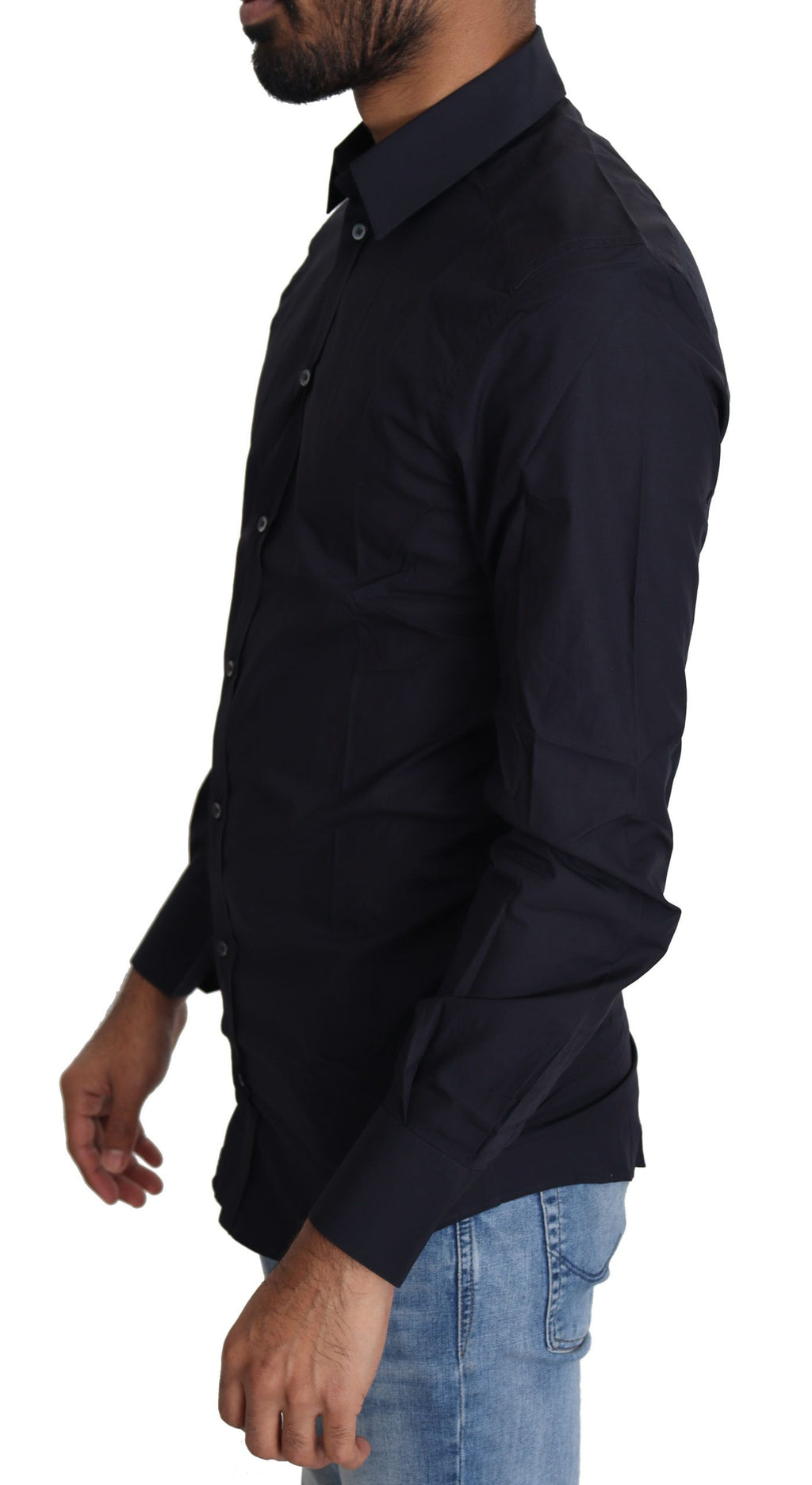 Dolce & Gabbana Black Dress Shirt for Men side view