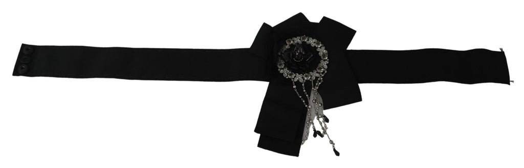 Dolce & Gabbana Black High Waist Belts for Women side view