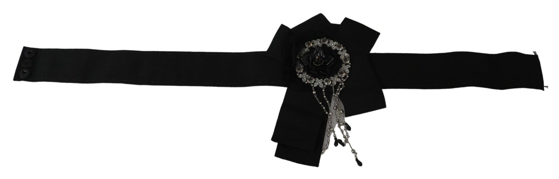 Dolce & Gabbana Black High Waist Belts for Women side view
