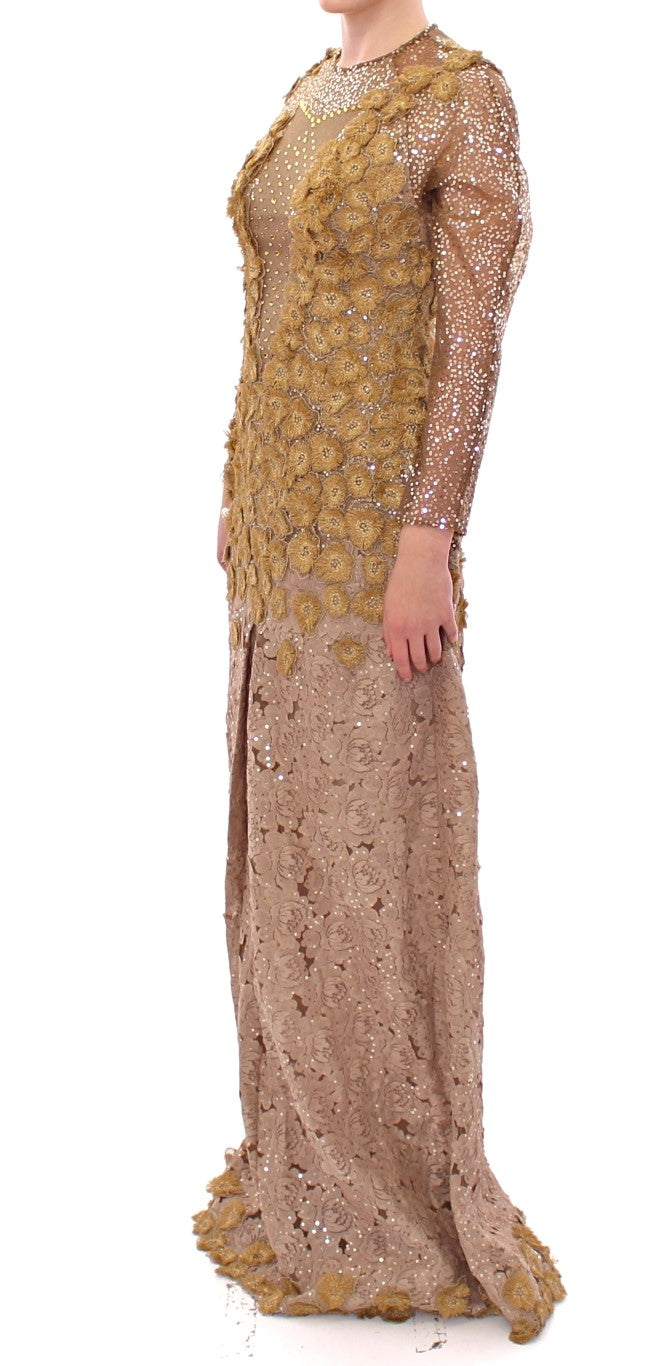 Lanre Da Silva Ajayi Gold Long Dress for Women alternate view