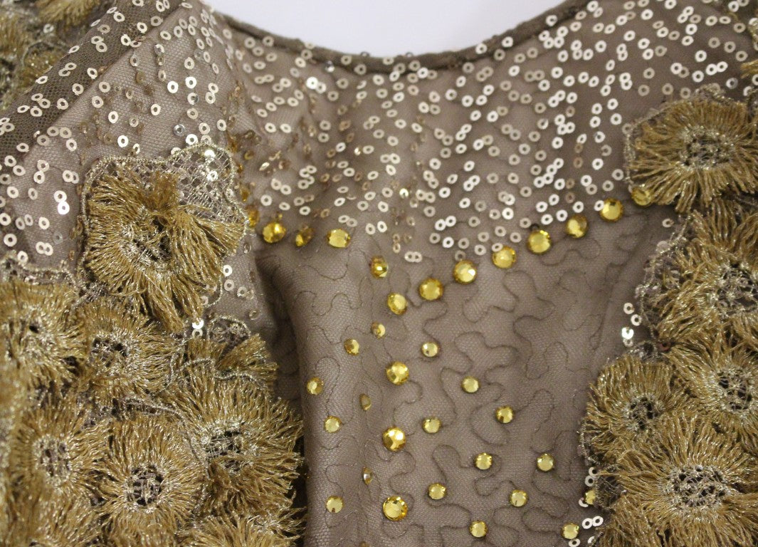 Lanre Da Silva Ajayi Gold Long Dress for Women additional view