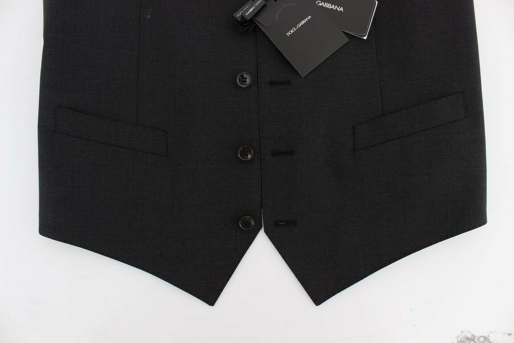 Dolce & Gabbana Grey Waistcoats for Men side view