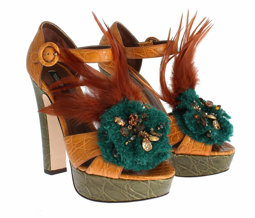 Dolce & Gabbana Orange High Heel for Women detail view