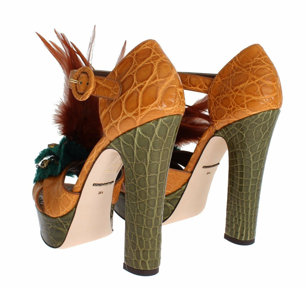 Dolce & Gabbana Orange High Heel for Women side view