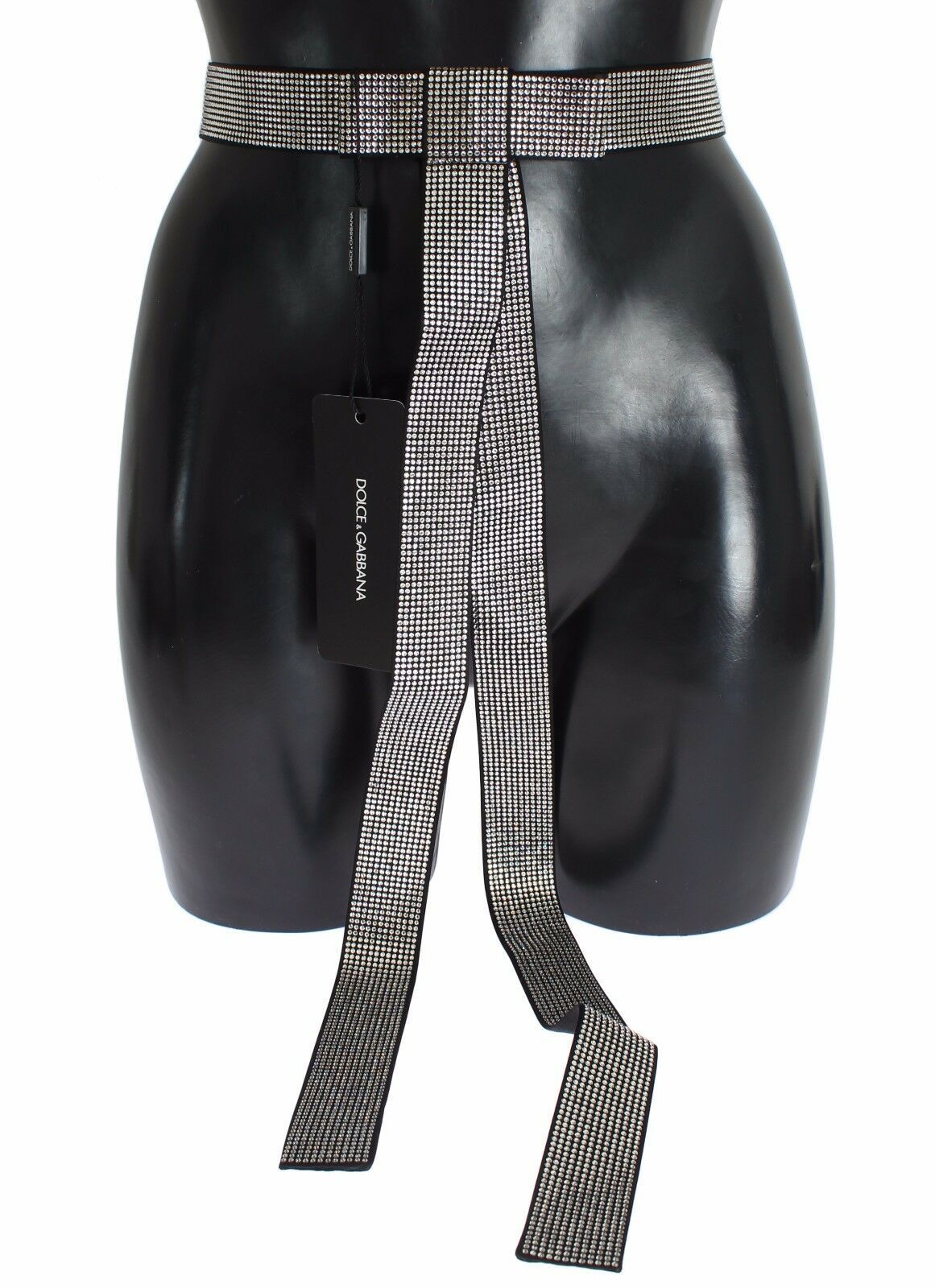 Dolce & Gabbana Black High Waist Belts for Men