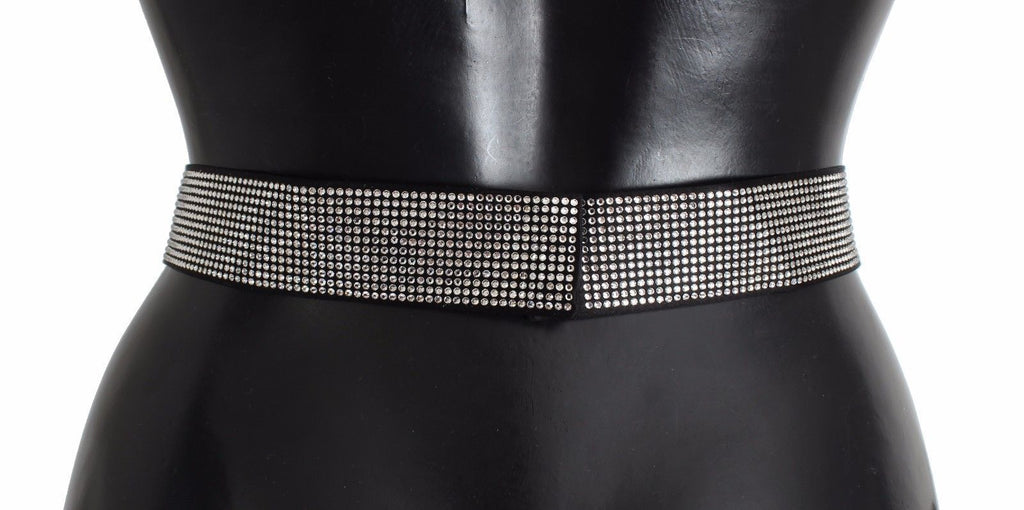 Dolce & Gabbana Black High Waist Belts for Men side view