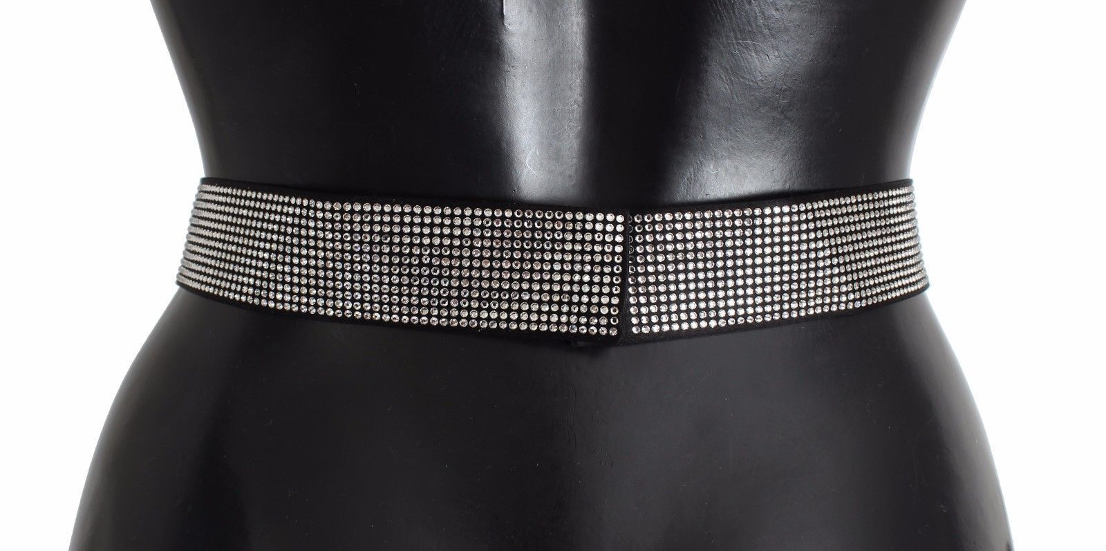 Dolce & Gabbana Black High Waist Belts for Men side view