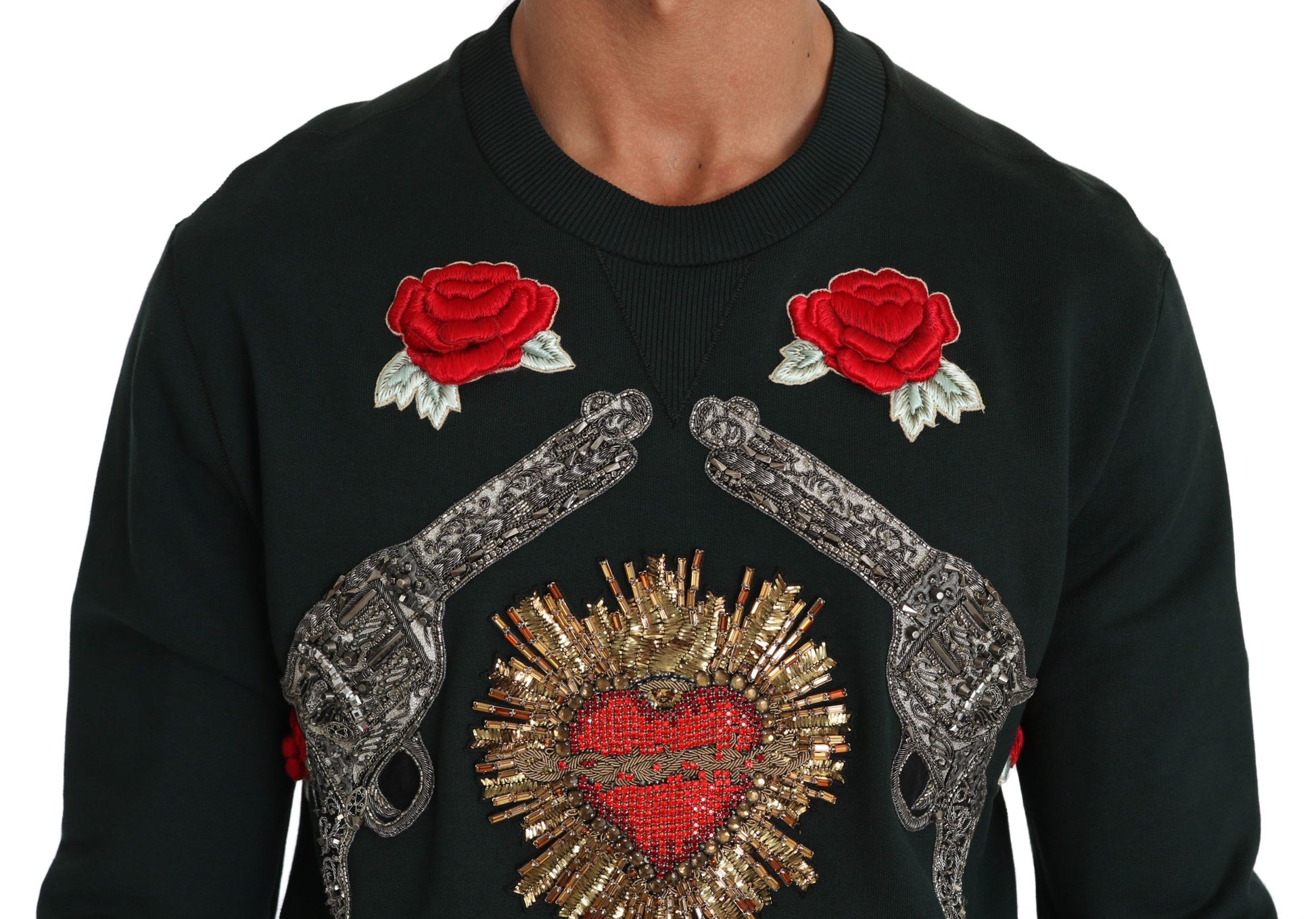 Dolce & Gabbana Green Sweatshirt for Men detail view