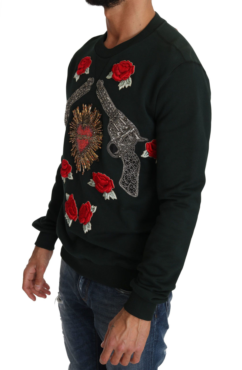 Dolce & Gabbana Green Sweatshirt for Men side view