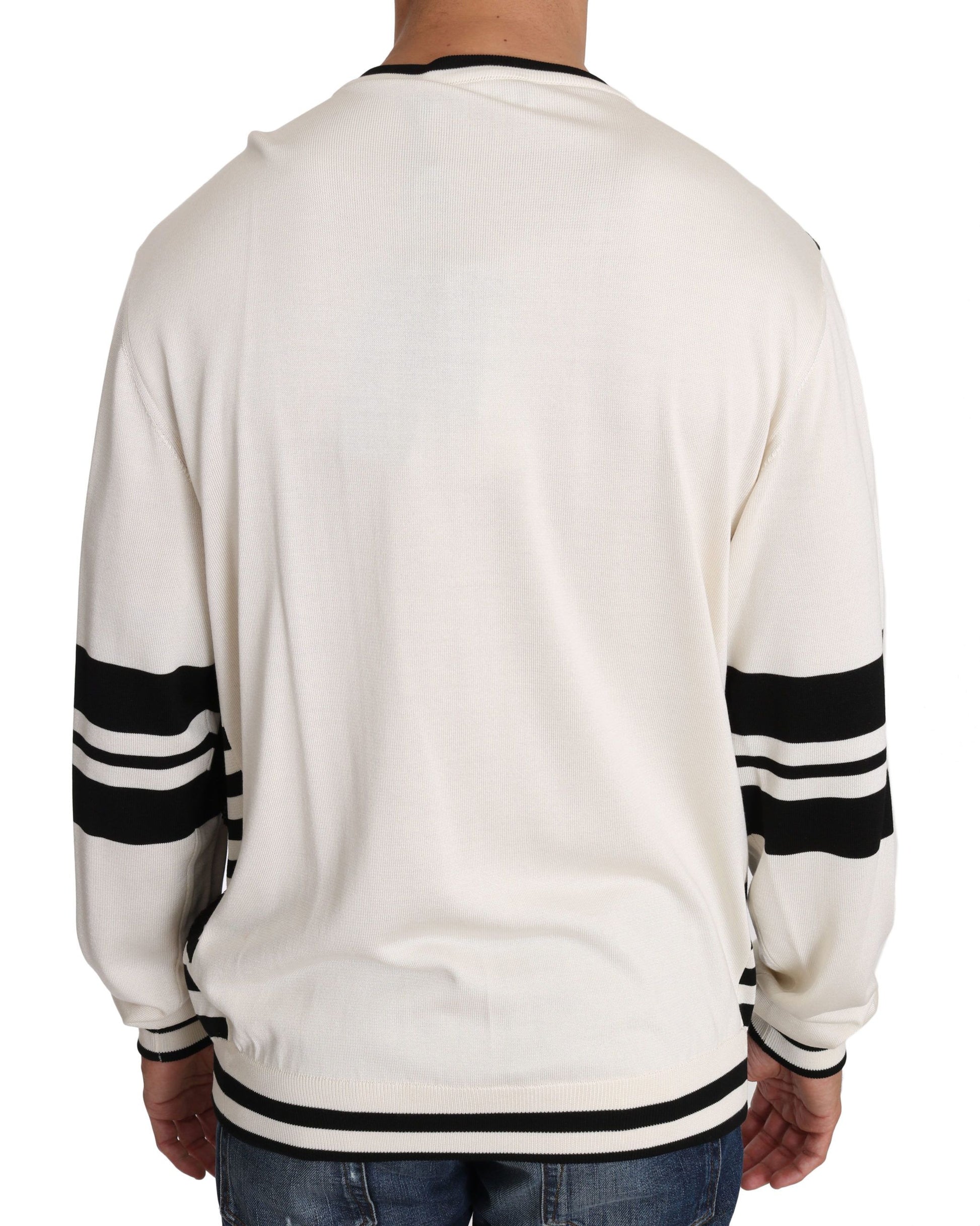 Dolce & Gabbana White Sweatshirt for Men detail view
