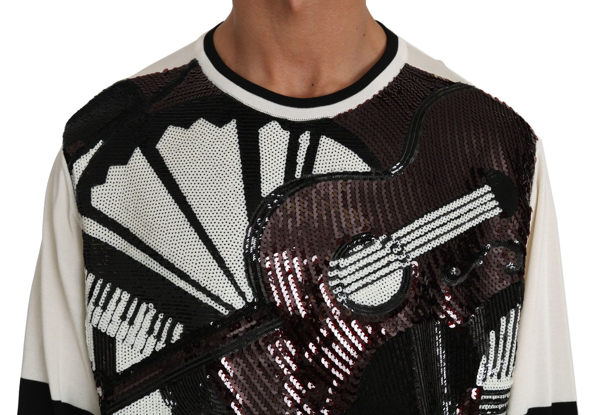 Dolce & Gabbana White Sweatshirt for Men side view