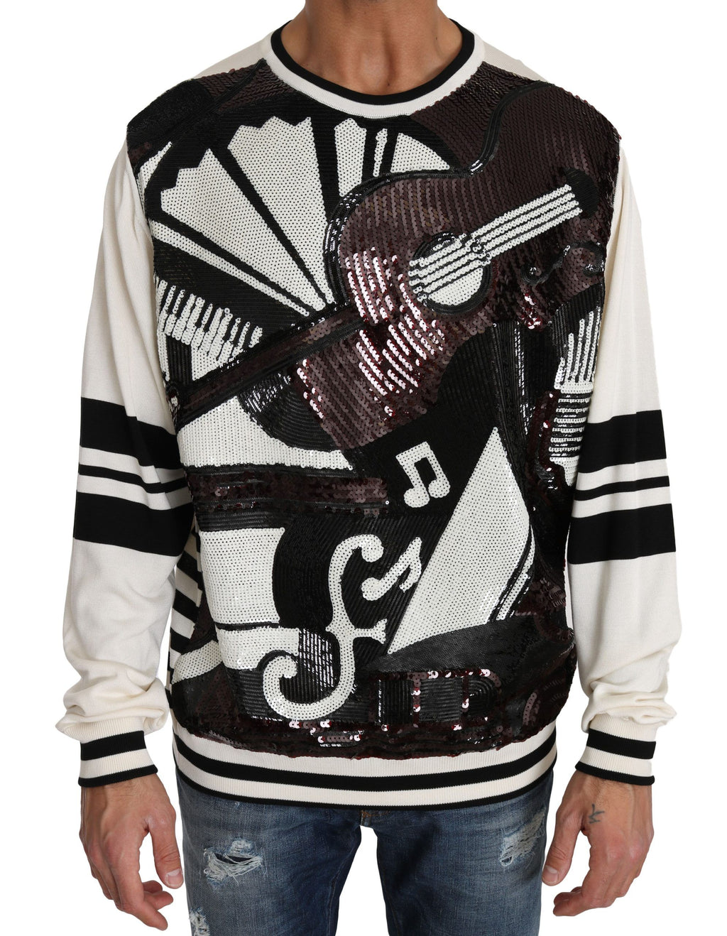 Dolce & Gabbana White Sweatshirt for Men